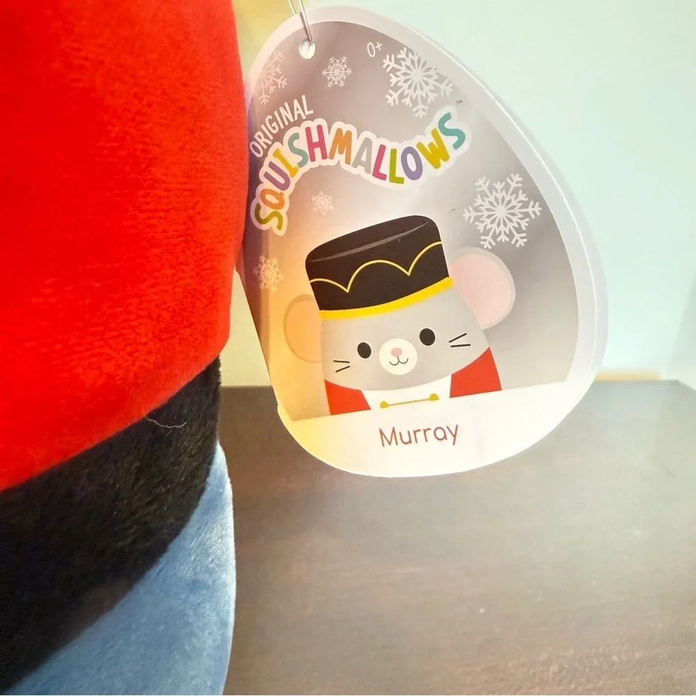 Squishmallows Murray the Mouse 12in Holiday Collectible Edition Nutcracker Plush